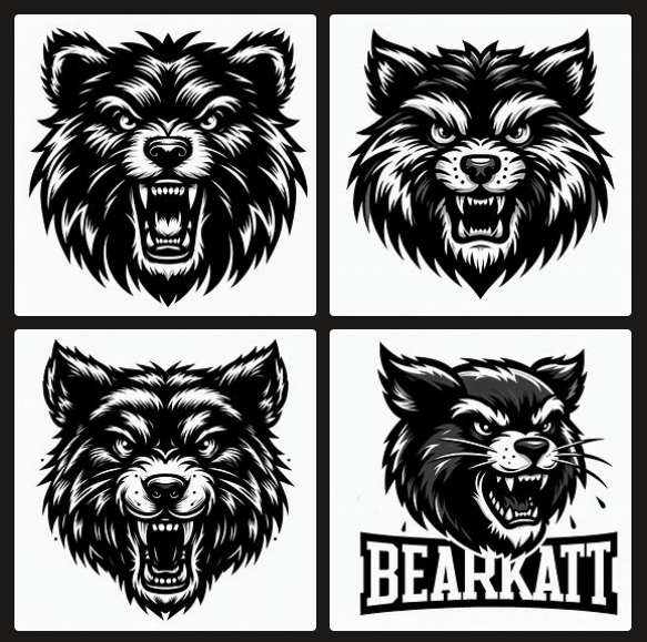 Bearkat images generated by Artifical Intelligence
